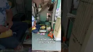 COLLECTING GHEE: His shop has been owned by family in the same place for a 100 years! #ghee #india