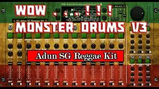 REVIEW MONSTER DRUMS V3 // Adun SG Reggae Kit