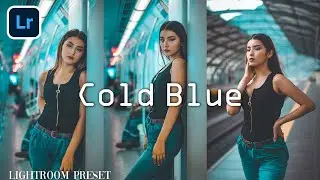 Cold Blue Lightroom Mobile Preset | color preset tutorial | Free Lightroom DNG