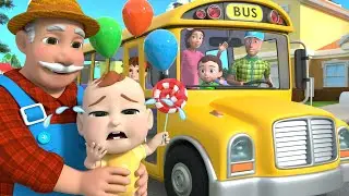 Wheels on the Bus | Don't Cry Baby | Newborn Baby Songs & Nursery Rhymes
