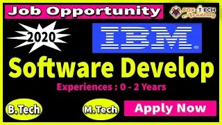 IBM Software Developer | Freshers 2021 career opportunity |  Freshers Job 2021 | IBM hiring 2020