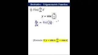 Derivative - Trigonometric Function || Math Practice #shorts #maths #calculus #derivatives
