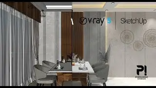 How to Get Realistic Render Using VRay 5 SketchUp 2021 Pro | Interior Render | Pixologic Interior
