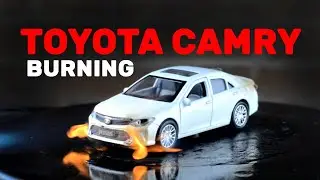 Toyota Camry on Fire | Burning