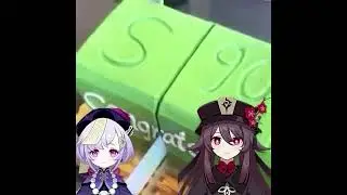 hu tao shows how to cut a xan cake (A.I)