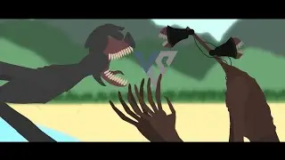 The Quiet Place Monster (Death Angel) VS. Siren Head | Sticknodes 