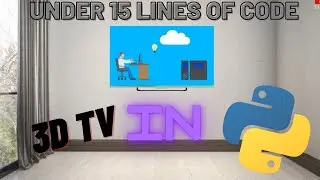 Let's Make A 3d Tv Animation in Python!!