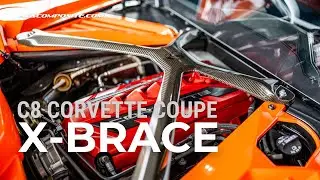 C8 Corvette Coupe Carbon Fiber X-Brace | 50-8-011 | ACS Composite