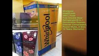 UnboxingWhirlpool 265 L Frost Free DoubleDoorRefrigeratorInverter CompressorPurple Mulia3Star review