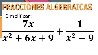 Suma y Resta de Fracciones Algebraicas Ej 05 - SimpleAlgebra1