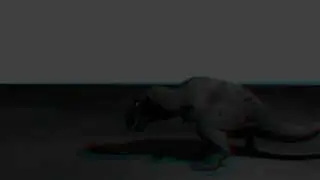 dinosaur killed bye a meteor 3d