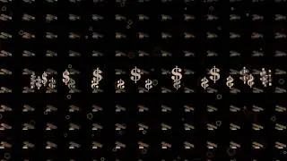 Gold dollar FullHD animation