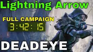PoE2 Campaign in 3h42m!! - Lightning Arrow Deadeye Leveling Guide [PoE2]