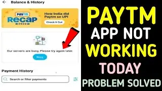 Paytm app not working today | opps, something went wrong! please try again | paytm problem solution