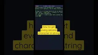 How to get every second character in string in Python