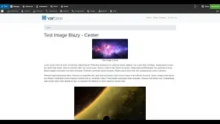 Edit Basic page Test Image Center with Drupal core media library