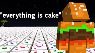 I BUILT a custom CAKE Island in Minecraft