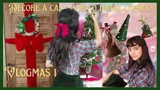 Começando Os Preparativos Do Natal - Decorando a Árvore de Natal - Presépio, Sinos e Mais VLOGMAS #1