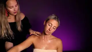 ASMR Skin Tracing & Massage | nape hair pulling, hot oil treatment, delicate tickling