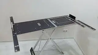 Самый лёгкий мобильный складной верстак с т-треками для установщиков дверей под Makita SP6000 и др.