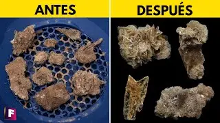 Limpiando Cristales de Rosas del Desierto y Yeso - Foro de Minerales