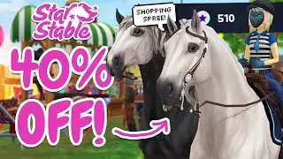 BUYING 40% OFF HORSES & SHOPPING SPREE IN STAR STABLE! 🐴