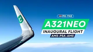 4K | Transavia FIRST A321neo | Inaugural Flight Experience to Pisa and back to Amsterdam!