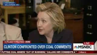 Out of Work Coal Miner Confronts Clinton Over Promise to Put Miners Out of Business