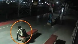 Real Ghost Caught On Camera In Railway Station - Scary - Ghost
