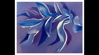 Botanical Free Flow Purpleicious ~ Meeden Metallic's ~ Acrylic Fluid Art 838