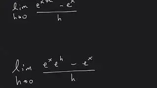 Limit Definition of Derivative of e^x