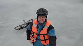 Финский залив по льду на велосипеде