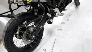 exhaust comparison - Tenere 700 stock exhaust vs carbon muffler
