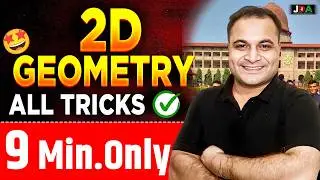 9 Mins Series 🤩| NEW Pattern 2D GEOMETRY All TRICKS & CONCEPTS Fast REVISION 🚀 NDA 1 2026