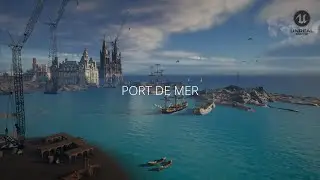 MEDIEVAL SEA PORT-unreal engine 5 water simulation and lumen showcase #unrealengine5