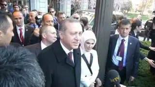 Cumhurbaşkanı Erdoğan'a Washington'da coşkulu karşılama