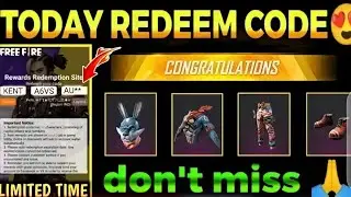 Free Fire Bunny Bundle Redeem Code | 14 June Redeem Code | TodayReeem Code | Bunny Bundle
