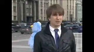 «Птица счастья» сорвала эфир журналисту 5 канала в Москве