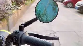 Side View Mirrors SVM17 | CNC Machined | Round Rear Visibility Glass | Fully Adjustable | Motorcycle