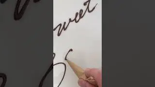 Escritura de chocolate #chocolate #escrituradechocolate