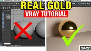 How to make gold texture - realistic gold material using vray in 3ds max