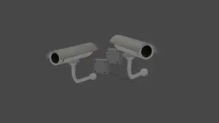 CCTV 3D Model using Blender and adobe substance painter