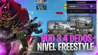 OS BRABOS!! 👾 TOP 4 MELHORES HUD 3,4 DEDOS FREEFIRE| HUD COMPLETO!