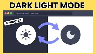 How To Create Dark Mode Toggle Button For Website From Scratch | HTML, CSS & JS