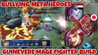 GUINEVERE FIGHTER - MAGE BUILD 2021 | META HEROES GOT DESTROYED | GUINEVERE MOBILE LEGENDS