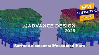 GRAITEC Advance Design: Surface element stiffness modifiers