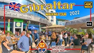 🇬🇧 GIBRALTAR - OCEAN VILLAGE - 4K (Ultra HD) Walking Virtual Tour UK (2022)