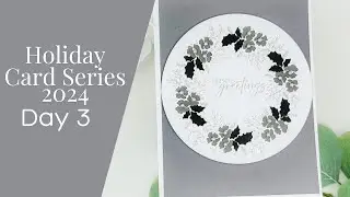 Holiday Card Series 2024 - Day 3 - Monochromatic Betterpress Card