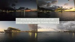 Arvia atracando en el puerto de Santa Cruz de Tenerife  Muelle ribera al 2