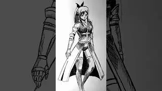 Erza Scarlet StickMan Fairy Tail #speeddrawing #anime #drawing #manga #fyp #fypシ #fairytailedits